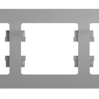 Рамка Glossa 3-ая горизонтальная алюминий (5)
