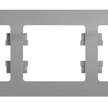 Рамка Glossa 3-ая горизонтальная алюминий (5)