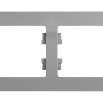Рамка Glossa 4-ая горизонтальная алюминий (15)