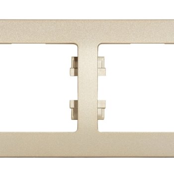 Рамка Glossa 2-ая горизонтальная титан (30)