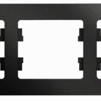 Рамка Glossa 3-ая горизонтальная антрацит (5/20)