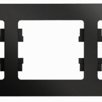 Рамка Glossa 3-ая горизонтальная антрацит (5/20)