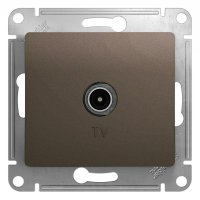 Механизм розетки Glossa телевизионная коннектор шоколад (5)