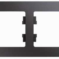 Рамка Glossa 2-ая горизонтальная графит (5)