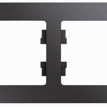 Рамка Glossa 2-ая горизонтальная графит (5)