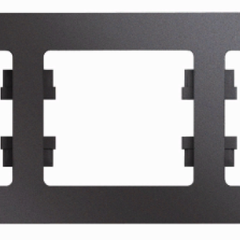 Рамка Glossa 3-ая горизонтальная графит (5)