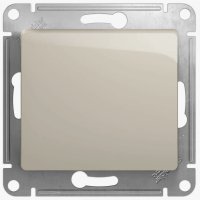 Механизм выключателя Glossa 1кл молочный (10)