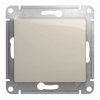 Механизм выключателя Glossa 1кл проходной молочный (20/160)