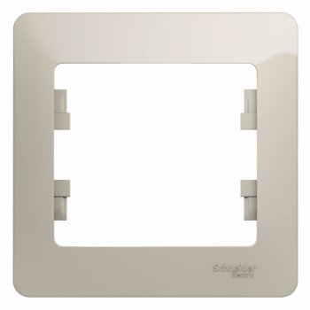 Рамка Glossa 1-ая горизонтальная молочный (45)