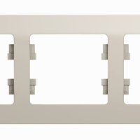 Рамка Glossa 3-ая горизонтальная молочный (5)