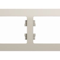 Рамка Glossa 4-ая горизонтальная молочный (5)