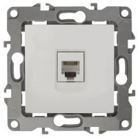 Механизм розетки Эра 12 RJ11 1-ая белый (10)