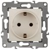 Механизм розетки Эра 12 1-ая с заземлением слоновая кость (10)