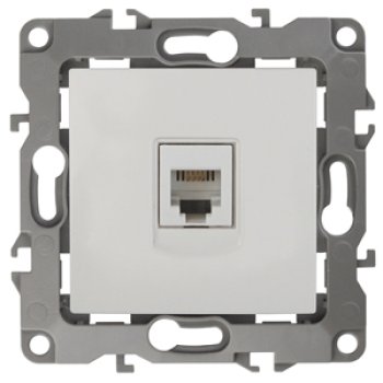 Механизм розетки Эра 12 RJ11 1-ая слоновая кость (10)