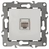 Механизм розетки Эра 12 RJ45 слоновая кость (10)