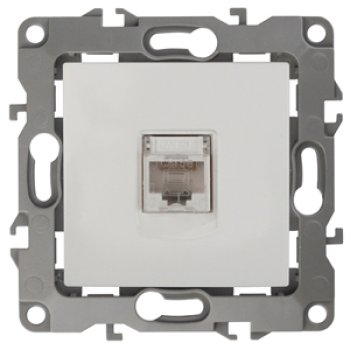 Механизм розетки Эра 12 RJ45 слоновая кость (10)