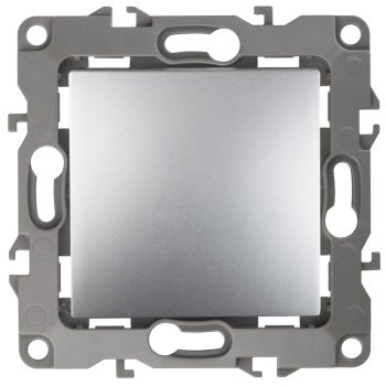 Механизм выключателя Эра 12 1кл алюминий (10)