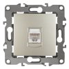 Механизм розетки Эра 12 RJ45 шампань (10)
