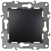 Механизм выключателя Эра 12 1кл проходной антрацит (10)