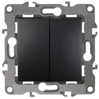 Механизм выключателя Эра 12 2кл антрацит (10)