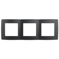 Рамка Эра 12 3-ая антрацит (15)