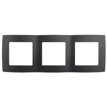 Рамка Эра 12 3-ая антрацит (15)