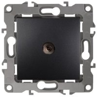 Механизм розетки Эра 12 телевизионная антрацит (10)