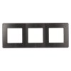 Рамка Эра 12 3-ая сатин графит (15)