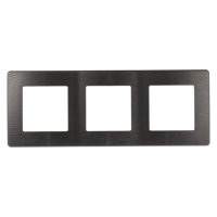 Рамка Эра 12 3-ая сатин графит (15)