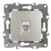 Механизм розетки Эра 12 RJ11 1-ая перламутр (10)