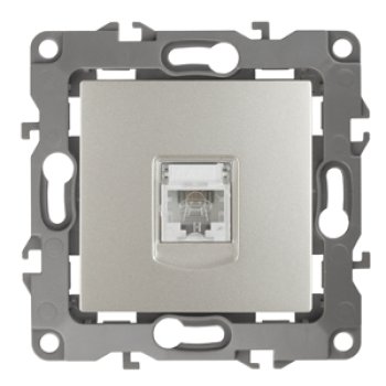 Механизм розетки Эра 12 RJ11 1-ая перламутр (10)