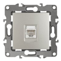 Механизм розетки Эра 12 RJ45 1-ая перламутр (10)