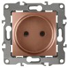 Механизм розетки Эра 12 1-ая без заземления медь (10)
