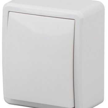 Выключатель Эра Эксперт 1кл подсветка белый (16)