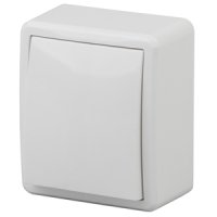 Выключатель Эра Эксперт 1кл проходной белый (16)