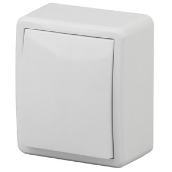 Выключатель Эра Эксперт 1кл проходной белый (16)