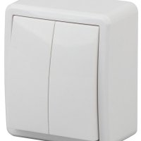 Выключатель Эра Эксперт 2кл белый (16)