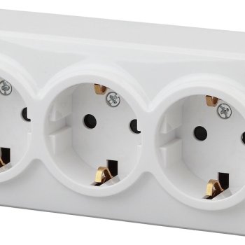 Розетка Эра Эксперт 3-ая с заземлением белый (6)