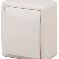 Выключатель Эра Эксперт 1кл подсветка слоновая кость (16)