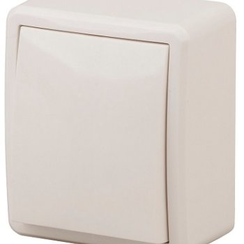 Выключатель Эра Эксперт 1кл подсветка слоновая кость (16)