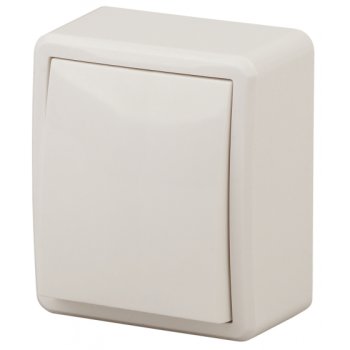 Выключатель Эра Эксперт 1кл проходной слоновая кость (16)