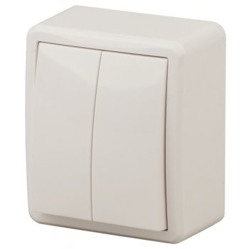 Выключатель Эра Эксперт 2кл слоновая кость (16)