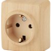 Розетка Эра Эксперт 1-ая с заземлением сосна (16)