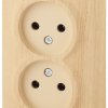 Розетка Эра Эксперт 2-ая без заземления сосна (18)