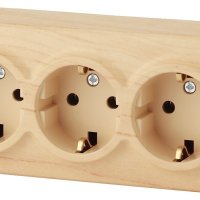 Розетка Эра Эксперт 3-ая с заземлением сосна (6)