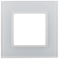 Рамка Эра Элеганс стекло белый+белый 1-ая (10)