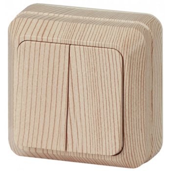 Выключатель 2кл сосна Intro Quadro