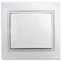 Выключатель 1кл белый Intro Plano