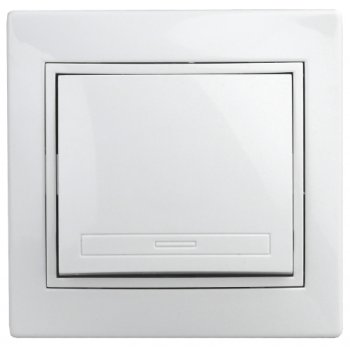 Выключатель 1кл белый Intro Plano