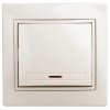 Выключатель 1кл подсв слоновая кость Intro Plano